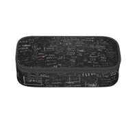 ZHONGSK Grande trousse à crayons de grande capacité - Papier peint tableau noir - Trousse de maquillage avec compartiments à fermeture éclair pour filles, garçons, enfants, adultes, femmes et hommes,