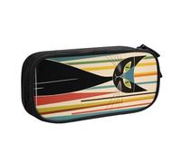 ZHONGSK Trousse à crayons de grande capacité avec compartiments à fermeture éclair, jolie trousse à crayons | Chat d'art moderne du milieu du siècle | Trousse à stylos pour garçons, filles et adultes,