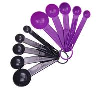 Zhongtou 10 Pièces Cup Mesure Colorées Cuillères Doseuses Tasses de Cuisine Set de en Plastique Doseur Pour la Mesure d'ingrédients secs Poudre et liquides, Idéal pour la Cuisson au et kids Outil