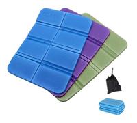 Zhongtou Coussin de Siège Étanche 3 Pièces Coussin Pliant Camping XPE imperméable Tapis de Camping Thermique Pliable avec 1 Sacs de Rangement pour Extérieur Randonnée Jardin Plage Pique-niques