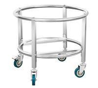 ZHONGXIN.HUIYIN Chariot à Chariot Robuste, Chariot à Seau en Acier Inoxydable, Diable Mobile, Cadre de Baril de Transport Multifonctionnel, déménageurs de Meubles avec Roues