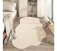 ZHONGZD Tapis - Tapis en cachemire artificiel en forme de nuage, simple, doux, lavable, irrégulier avec envers antidérapant pour un entretien facile