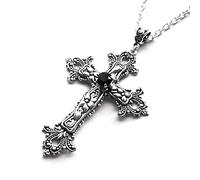 ZHORCIN Collier vintage avec pendentif croix pour femme - Accessoires gothiques - Collier masculin - Longue chaîne d'été - Esthétique - Cadeaux de vacances, Comme décrit