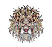 ZHOUBA Fashion DIY Lion thermocollant Transfert de chaleur Vêtements Patchs Stickers Applique Décor - Doré