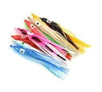 ZHOUBA leurres de pêche, 10Pcs Couleurs Vives Lumineux Imitation Octopus Squid appâts pêche leurres Set-14 cm/5,51