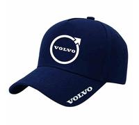 ZHOUFUDA Casquette de Baseball Trucker Ajustable pour Volvo XC40 (2017-Current), Réglable en Coton Casquette pour Hommes & Femmes Casquette Baseball avec Logo Voiture,Blue