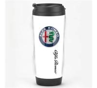 ZHOUFUDA Tasse Isotherme de Voiture pour Alfa Romeo MiTo 2016-2018, Tasses De Voyage Isothermes Avec Couvercle Étanche Café à Emporter Isotherme Réutilisable Gobelet Isotherme,L