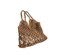 ZHOULZ Sac en Toile Femme Compilation De l'herbe De Mode Handbag Barger Barger Spower Aisselles Bao Tot Bao Bao Bao Femme-Kaki Pas De Pendentif