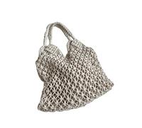 ZHOULZ Sac en Toile Femme Compilation De l'herbe De Mode Handbag Barger Barger Spower Aisselles Bao Tot Bao Bao Bao Femme-Blanc sans Pendentif