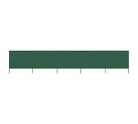 ZHOUMIN Paravent Panneaux Extérieur Ecran de Plage Anti-Vent Abri de Plage Pare-Vue Coupe-Vent Paravent 5 Panneaux Tissu 600 x 80 cm Vert
