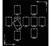 ZHOUSUFEN Nappe de tarots - Rune Divinations - Nappe de table - Astrologie Oracles - Tapis de jeu de société - Forme carrée - Pendule - Nappe d'autel