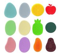 ZhouWei 12 Pièces Pierre Sensorielle en Silicone, Pierre Sensorielle, Jouet Fidget, Textured Sensory Stone, pour Soulager Anxiété et Le Stress, Adapté aux Personnes Autistes et Agité