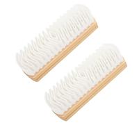 ZhouWei 2 Pièces Brosse Chaussure Daim, Brosse a Daim Chaussure en Bois et Silicone Multi-Usage Kit Nettoyage, pour Nettoyage Cuiret Velours Nubuck Entretien