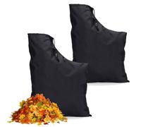 ZhouWei 2 Pièces Sac pour Aspirateur Souffleur, Sac Aspirateur de Souffleur Feuilles Universel Réglable Sacoche Collection avec Cordon de Serrage, pour Feuilles Jardin Pelouse Patio Cour (Noir)