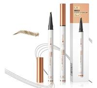 ZhouWei Crayon à Sourcils, 3D Crayon Microblading Sourcil avec 4 Pointes Fourchette Eyebrow Pencil Durable Imperméable Résistant aux Taches Crée Sourcils D'apparence Naturelle Sans Effort, Brun Clair