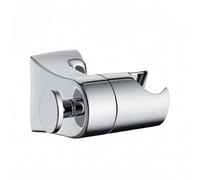 ZhouWei Support de Douche, Réglable Support de Pommeau de Douche Rotatif à 360° Porte Douchette Sans Perçage Chromé Porte Pommeau de Douchette Universel avec Crochet, pour Salle Bain Hôtel (Argent)