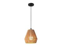 ZHOUXYFDC Abat Jour Rotin Wicker lampshade Paper Rope Woven Pendant Light Lampshade Industrial Creative(Color4)