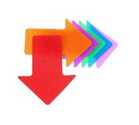 ZHOUXYFDC Boite A Clef Lot de 30 marqueurs de Tapis colorés for Jeux au Sol, distanciation Sociale, Sport, Outils pédagogiques, Autocollants for Tapis(Arrow)