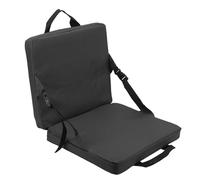 ZHOUXYFDC Chaise De Sac à Dos Chaise Pliante d'extérieur avec Dossier et Coussin en éponge Souple, idéale for Le Stade et la Plage(Black)