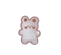ZHOUXYFDC Enfant Porte Crayons Stylo Pencil Holder Transparent Decorative Pen Holder Cute Desktop Storage Supplies Pen Box School(Brown Bear)