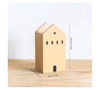 ZHOUXYFDC Enfant Porte Crayons Stylo Wooden Pen Holder Pencil container Makeup Brush Stationery storage box Student/Office Desktop Storage Organiser(Earth Yellow Large)
