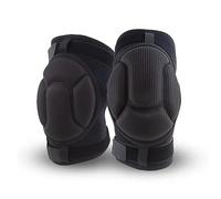 ZHOUXYFDC GenouillèRes Volley-Ball 1 paire de genouillères for le Sport réglable noir épaissir éponge Support genouillère Sport anti-dérapant évitement de collision Fitness genouillères(L)