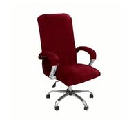 ZHOUXYFDC Houssesdechaise De Gaming Housse De Chaise De Jeu avec Accoudoir, Housse De Chaise De Jeu en Velours Épais, Antidérapante, Imperméable Et Amovible, 3 Pièces/Ensemble(Burgundy,XL)