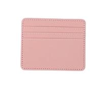 ZHOUXYFDC Porte Carte Porte-Cartes bancaire Pratique et personnalisé, en Cuir PU, for Hommes et Femmes(Pink)