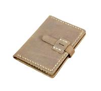 ZHOUXYFDC Porte Carte Portefeuille Fait Main for Cartes de crédit, for Hommes et Femmes, avec Pochette for Carte d'identité, Porte-Cartes de Visite en Cuir de Vache(Style 4 Light-Brown)