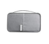 ZHOUXYFDC Protège Passeport Portefeuille de Voyage, Porte-Passeport Familial, étui à Documents créatif et étanche, Organisateur d'accessoires, Sac, Porte-Cartes(Grey-S)