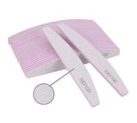 ZHOUYE 5/10 pcs lime à ongles professionnelle papier de verre solide et épais lime à ongles tampon pour manucure ponçage demi-lune outils à ongles 100/180 (couleur : 5 pièces grain 100)