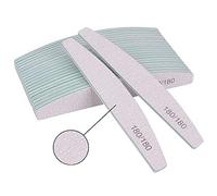 ZHOUYE 5/10 pcs lime à ongles professionnelle papier de verre solide et épais lime à ongles tampon pour manucure ponçage demi-lune outils à ongles 100/180 (couleur : 5 pièces grain 180)