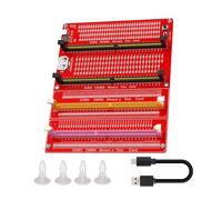 ZHOUYQX Testeur de mémoire DDR3/4/5 RDIMM/UDIMM avec indicateurs LED, Bouton d'alimentation USB-C et Carte mémoire DDR3/4/5 pour Ordinateur.