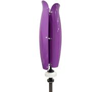 ZHOZHUT 3000W Générateur éolienne 12V / 24V / 48V 2 Lames Turbine éolienne Domestique Verticale avec Contrôleur MPPT, Lévitation Magnétique éolienne Efficace Et sans Bruit pour Routes,Violet,3000W48V