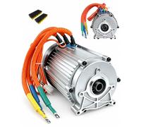 ZHOZHUT Moteur Différentiel CC Sans Balais 1500W-3000W 60V 72V À Aimant Permanent Bobine En Cuivre Pur Couple Élevé Pour Tricycle Électrique Quad Véhicule Utilitaire Et Conversion DIY,2200w60v,4600RPM