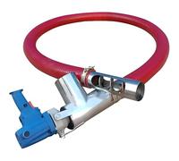ZHPPED Aspirateur de Grains - Petit convoyeur à vis Domestique pour granulés, Poudre, Ciment et Sable - Système d'alimentation Efficace pour la Ferme et la Maison, idéal pour Le Transport 2ｍ