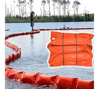 ZHPPED Barrage Flottant Anti-Pollution en PVC | Confinement à Faire soi-même pour rivières, Lacs et interventions d'urgence, barrière Anti-Pollution réutilisable L10m/32.8ft-H35cm/13.8inch