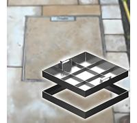 ZHPPED Couvercle de Fosse septique Invisible carré 45 40 35 30 24 x 24 20 16 Pouces, couvercles de Regard de Fosse septique commerciaux en Acier Inoxydable, Charge 5 700 LB,35"x35"(89x89cm)