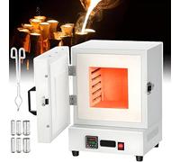 ZHPPED Four électrique de dégazage 2000 W, Four électrique de Fusion des métaux 1150 °C, Fours à moufle fermés pour Laboratoire, Four Haute température fermé pour Laboratoire