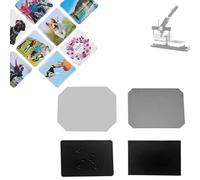 ZHPPED Machine à fabriquer des aimants Photo 3 x 2 Pouces / 3,5 x 2,5 Pouces, consommables pour Machine à fabriquer des Boutons magnétiques pour réfrigérateur 90 * 65mm(3.5 * 2.5inch)-100sets