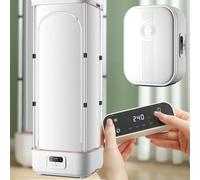 ZHPPED Machine À Repasser Automatique, Presse À Vapeur, Défroisseur Et Sèche-Linge Pliables, Désinfecte Et Sèche Les Vêtements, Résultats en 10 Minutes, Portable, Maison, Blanc