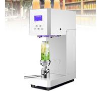 ZHPPED Machine à Sceller Les Canettes Automatique,Panneau Intelligent Et Comptage,Calibre 55 Mm,Scelleuse De Canettes à Hauteur Réglable pour Canettes Pet,Lait,Thé,Café,Boissons Gazeuses White