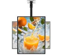 ZHPPED Menu Rétro-éclairé LED pour Restaurant, LED Boîte À Lumière Publicitaire TV Ultra-Mince De Type Dessin, Écran D'affichage d'affiche Éclairé Verticalscreen-60x90cm