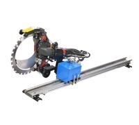 ZHPPED Rail de scie annulaire pour béton, Support de Coupe Automatique en Alliage de 1,5/2/2,5/3 m, avec Bascule rotative et Profondeur de Coupe réglable, pour béton, Barres d'acier, sols et Murs,2m