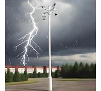 ZHPPED Support de caméra de Surveillance, Poteau de caméra de sécurité extérieur, avec 4 Supports, pour allée de Jardin, Usage Industriel, Commercial et Domestique 9.8ft/3cm