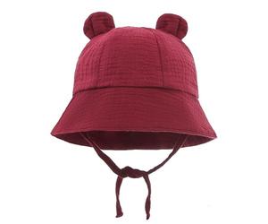 ZHQFLC Chapeau de Soleil pour bébé Chapeau de pêcheur à Large Bord pour garçons et Filles Chapeaus d'été Ajustable Casquette de Plage à Oreilles de Lapin pour 3-12 Mois (G)