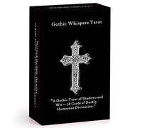 ZHQGYN Cartes de tarot Gothic Whispers, 78 cartes de tarot monochrome Beauté et esprit sombre et ludique, cartes de tarot avec guide (français non garanti), chaque carte est illustrée en noir et blanc