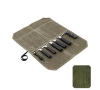 ZHQZZPH Sac en toile cirée pour couteaux de chef | Protection multi-fentes pour outils de cuisine et couverts - Pochette de voyage sécurisée et étui de rangement multifonction