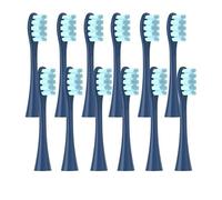 zhranbg Lot de 12 têtes de Brosse de Rechange emballées sous Vide compatibles avec Les Buses de Nettoyage en Profondeur Oclean X PRO/Z1/F1/One/Air 2/SE Soft (12 Gris)(12blue)