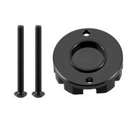 ZHRCFUN Couvercle de moteur RC en alliage d'aluminium CNC pour Ta-mi-ya 1/12 1/24 Boîte à lunch Monster Truck Pièces de mise à niveau (Noir)